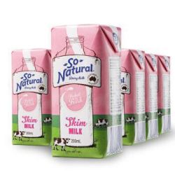 So Natural 澳伯顿 脱脂UHT牛奶 200ml*24盒 *3件