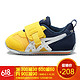  ASICS 亚瑟士 18春夏儿童休闲运动鞋男女缓冲防滑IDAHO TUB171-0401 黄色/蓝色 22.50　