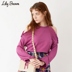 Lily Brown LWNT181051 女士露肩针织上衣