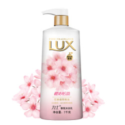 LUX 力士 沐浴露 桃花浅香 香氛沐浴乳 1000g +赠洗手液450ml *6件