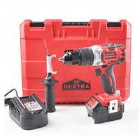 京东PLUS会员、限地区:DEXTRA 得锐 DR-0051 20伏锂电无刷冲击电钻套装