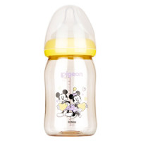 pigeon 贝亲 AA160 宽口径PPSU彩绘塑料奶瓶 160ml *4件