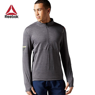 Reebok 锐步 OSR LS 1/2 ZIP AX9353 男士运动卫衣 灰色 L 