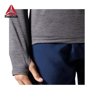 Reebok 锐步 OSR LS 1/2 ZIP AX9353 男士运动卫衣 灰色 L 