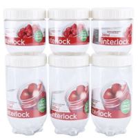 LOCK&LOCK 乐扣乐扣 INL202S001 收纳罐6件套(280ml*3+500ml*3) *4件