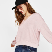 Bershka 巴适卡 01726405906 女士长袖针织衫