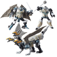 Hasbro 孩之宝 变形金刚5 经典领袖级系列 C1340 三头龙+ZAK!毛绒玩具 大耳朵兔子公仔