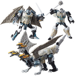 Hasbro 孩之宝 变形金刚5 经典领袖级系列 C1340 三头龙+ZAK!毛绒玩具 大耳朵兔子公仔
