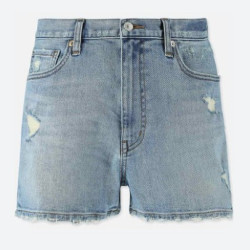 优衣库 UNIQLO 优衣库 404702 高腰牛仔短裤