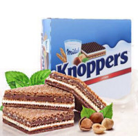 knoppers 牛奶榛子巧克力威化饼干家庭装 24包