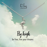 16日0点、历史低价：Lily Charmed 925银火烈鸟吊坠锁骨项链  *3件