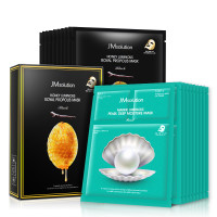 16日0点:JM solution 蚕丝蜂蜜+海洋珍珠面膜组合装 20片