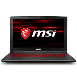 msi 微星 GV62 8RC-098CN 15.6英寸游戏笔记本(i7-8750H、8GB、1TB+128GB、 GTX1050 4G)黑