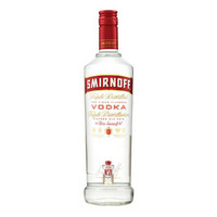 京东PLUS会员：SMIRNOFF 斯米诺 红牌伏特加 750ml *18件