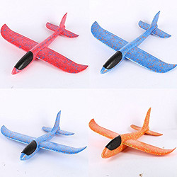 新款特技版手抛飞机儿童航模玩具48cm大号 (买一送一颜色随机) *2件