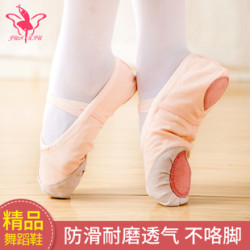 幼儿童舞蹈鞋女软底练功鞋瑜伽猫爪鞋红色成人跳舞鞋白色芭蕾舞鞋