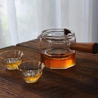 当当优品 光阴系列 八角锤目纹煮茶器 带滤网 550ml