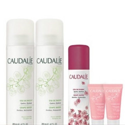 CAUDALIE 欧缇丽 葡萄籽水活性喷雾套装（喷雾200ml*2+喷雾75ml+水凝霜10ml*2） *2件