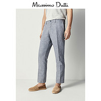 Massimo Dutti 00007007802 男士棉麻混纺休闲裤 