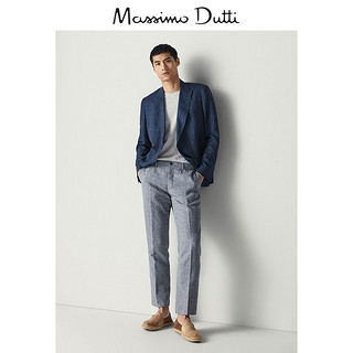 Massimo Dutti 00007007802 男士棉麻混纺休闲裤 