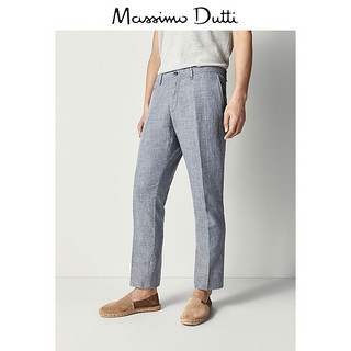 Massimo Dutti 00007007802 男士棉麻混纺休闲裤  42