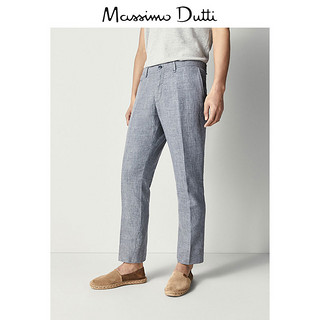 Massimo Dutti 00007007802 男士棉麻混纺休闲裤  44