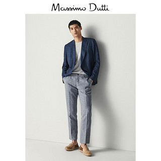 Massimo Dutti 00007007802 男士棉麻混纺休闲裤  44