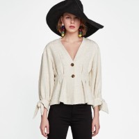 22点开始:ZARA 04437081711 女士斜纹软呢上衣