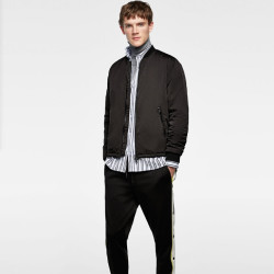 ZARA 03918420800 男士飞行员夹克