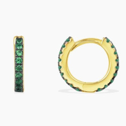 apm MONACO CROISETTE系列 薄荷绿晶钻耳环 *2件
