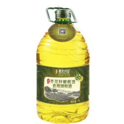 恒大兴安 芥花籽橄榄食用调和油 4L *2件