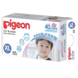 pigeon 贝亲 婴儿真绵实感纸尿裤 XL64片 *5件 +凑单品