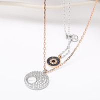 SWAROVSKI 施华洛世奇 Crystal Wishes Evil Eye 5272243 恶魔之眼二合一项链套装