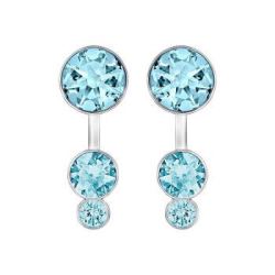 SWAROVSKI 施华洛世奇 Slake Dot 5201105 仿水晶耳钉 海蓝色