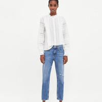 ZARA 09863046400 女士直筒牛仔裤