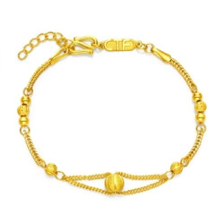 CHOW TAI FOOK 周大福 F190074 足金黄金手链 6g