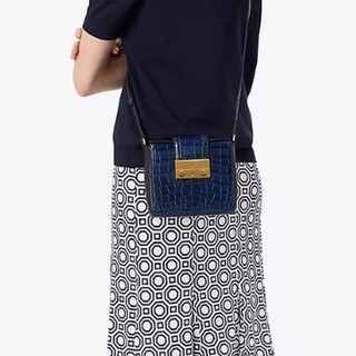 TORY BURCH 汤丽柏琦 JULIETTE EMBOSSED 女士鳄鱼纹斜挎包