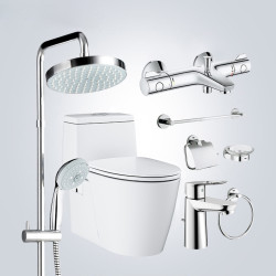 GROHE 高仪  家装超级优惠大套餐 恒温淋浴花洒套装+马桶+五金件