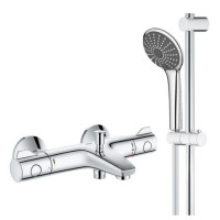 GROHE 高仪 27333000+34598000 滑杆恒温淋浴花洒套装(无下出水)