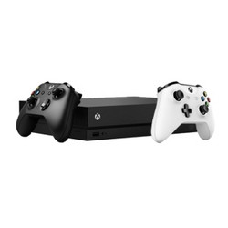 Microsoft 微软 Xbox One X 1TB 家庭娱乐游戏主机 + 赠白色手柄