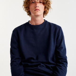 PULL&BEAR 09593514 男士基本款圆领卫衣 