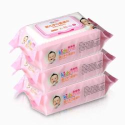 亲亲我(kidsme)婴儿手口柔湿巾宝宝护肤湿巾 80片带盖3包 *7件