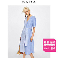 ZARA 04437099400 女士连衣裙 M 蓝色 