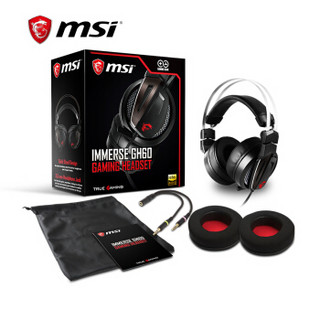 msi 微星 GH60 GAMING 7.1 头戴式电竞耳机