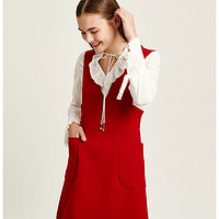 丽丽 LILY 117170C7664 女士高腰背带裙