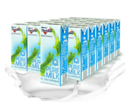 新西兰进口牛奶 纽仕兰 3.5g蛋白质部分脱脂牛奶 250ml*24 整箱装 *3件