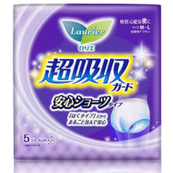 laurier 乐而雅 超吸收系统内裤型卫生巾 安心裤 无香型 5片 *2件