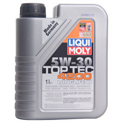 力魔（LIQUI MOLY）顶技4200全合成机油 5W-30 SN/CF A5/B5/C3 1L（德国原装进口） 汽车用品 *2件