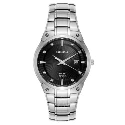 SEIKO 精工 Diamond SNE429 男士太阳能腕表