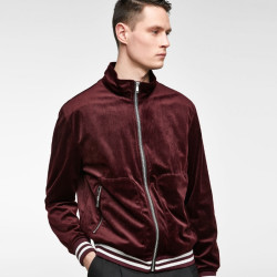 ZARA 04317468605 男士天鹅绒飞行员夹克